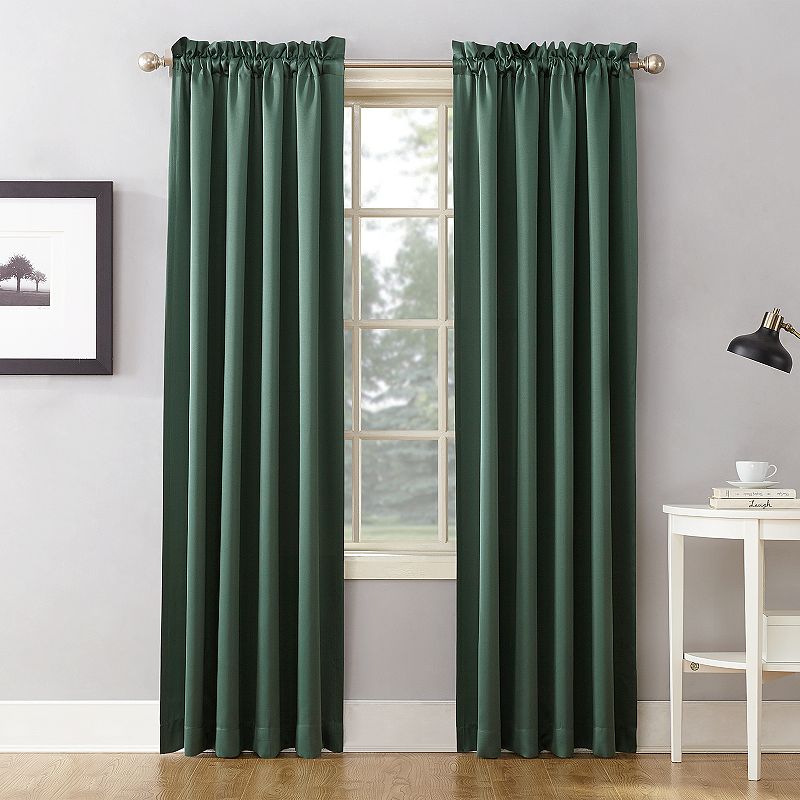 Sun Zero Gramercy Room Darkening Rod Pocket Curtain Panel