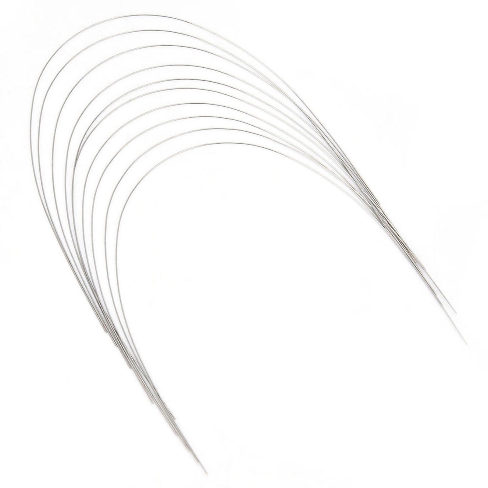 10pcs Super Elastic Niti Arch Round Wire Archwire For Orthodontic Dental Supplies (0.016 Upper)