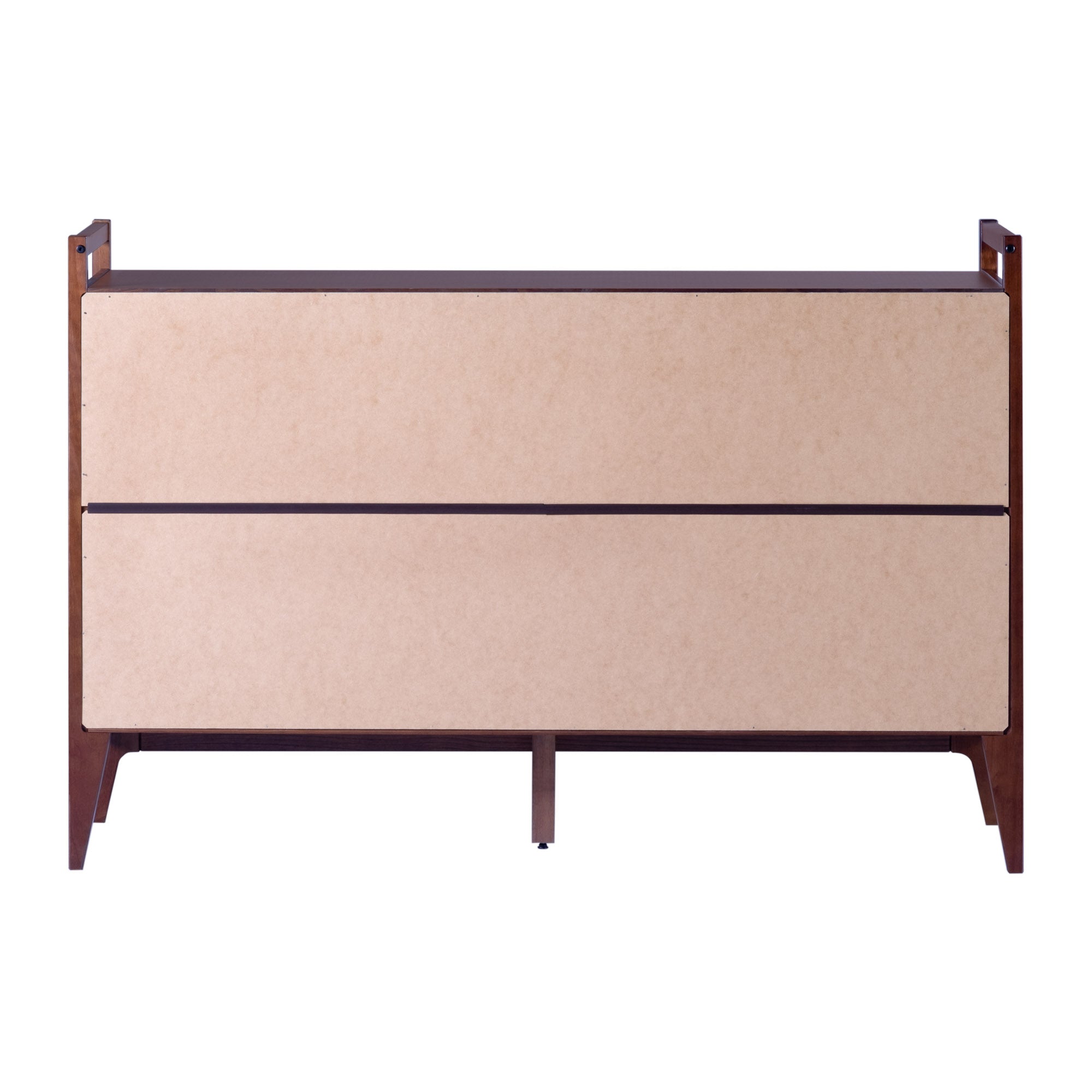 Manor Park Modern Angle-Front 6-Drawer Wood Dresser, Walnut