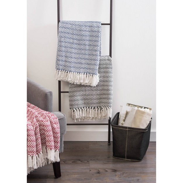 Herringbone Chevron Throw Blanket Design Imports