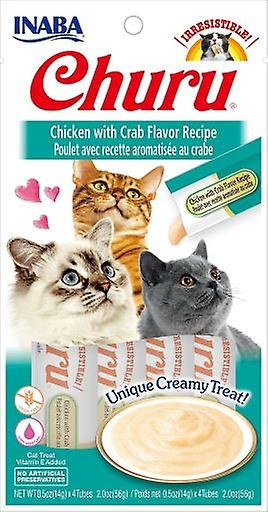 Inaba Churu Chicken with Crab Recipe (Cats ， Treats ， Chewy and Softer Treats )