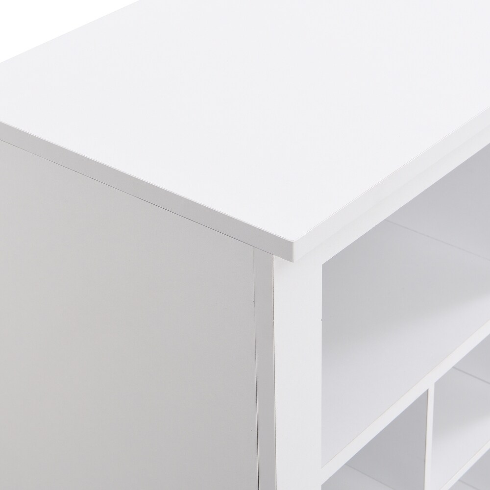 Modern Shoe Cabinet Storage Cabinet with Curved Base