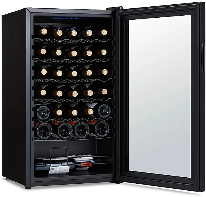 Newair Shadow Series 34 Bottle Wine Cooler Refrigerator - Black