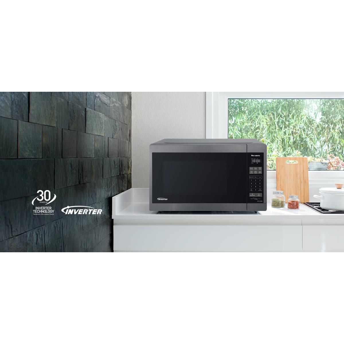 Panasonic 1.3 cu. ft. Countertop Microwave Oven with Inverter Technology NN-SC688S