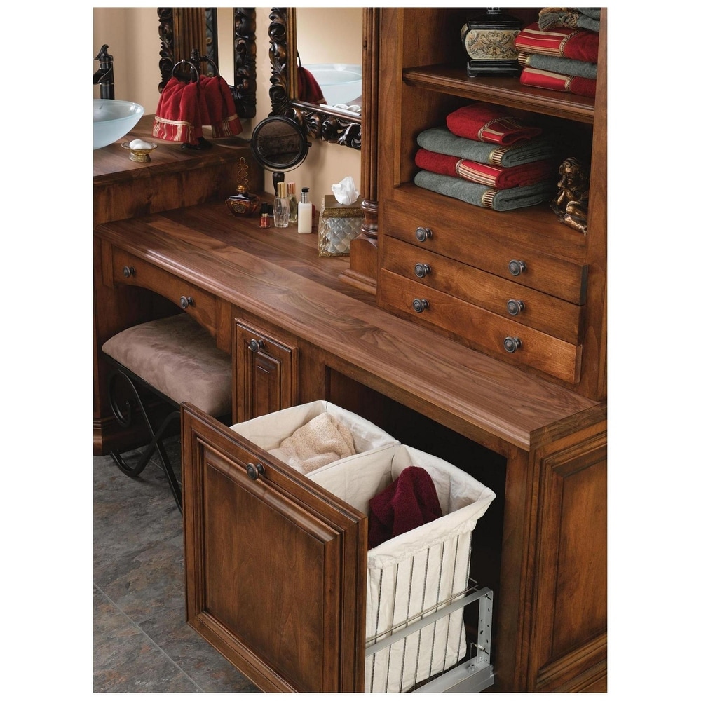 Rev A Shelf CH Series Pull Out Double Hamper with Soft Close for 24