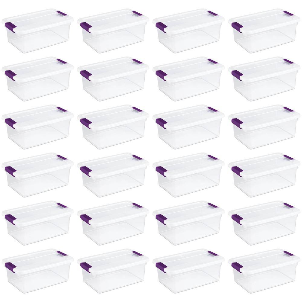 Sterilite 15 Qt. ClearView Latch Box Storage Bin Container (24-Pack) 24 x 17531712