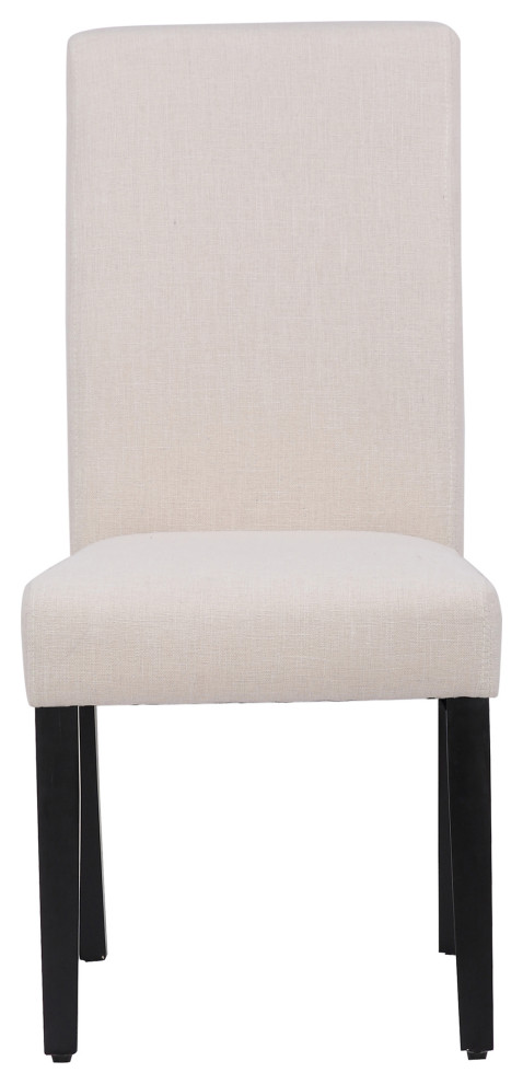 WestinTrends Upholstered Linen Fabric Parsons Dining Side Chair Accent Chair   Transitional   Dining Chairs   by WestinTrends  Houzz