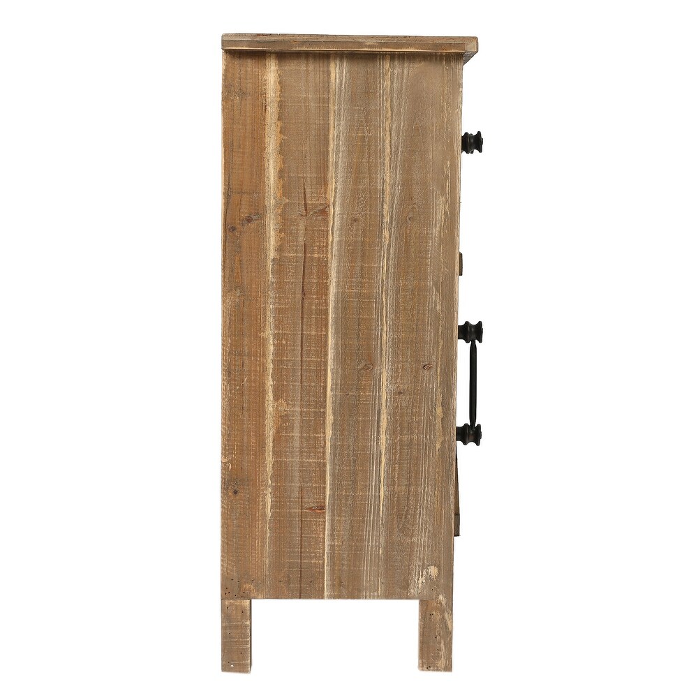 Rustic Wood Accent End Table   33.75\