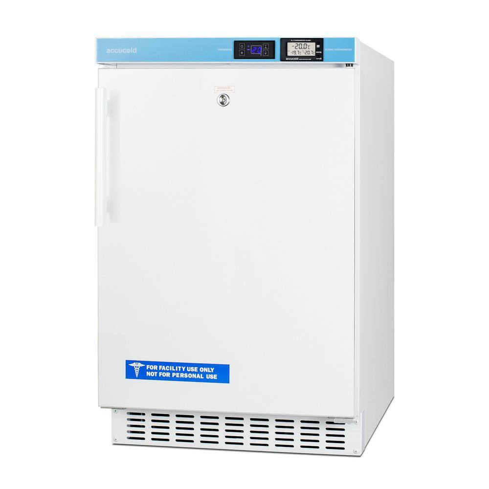 Summit Appliance 2.65 cu. ft. Vaccine Frost-Free Upright Freezer in White ADA Compliant ACF33L