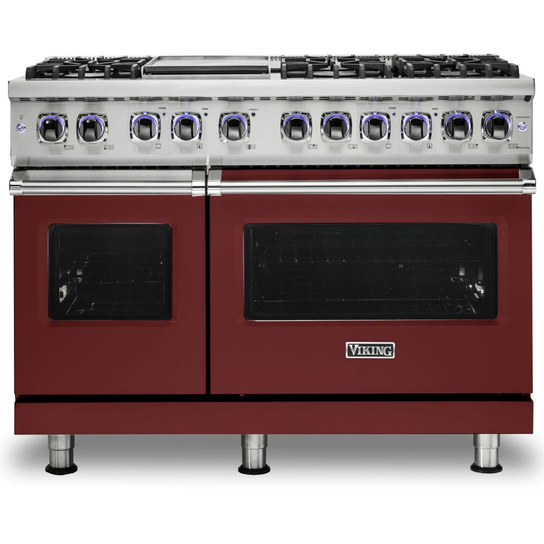 Viking 48-inch Freestanding Dual-Fuel Range with Elevation Burners CVDR7482-6GRE