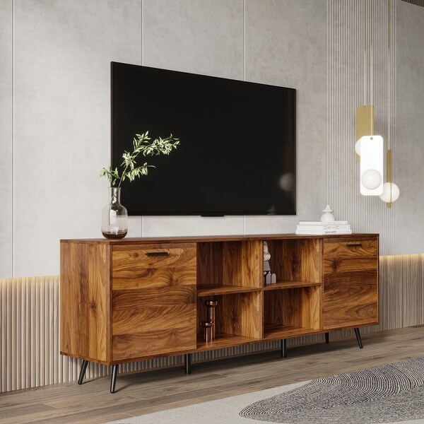 Modern Entertainment Center Adjustable Storage Cabinet