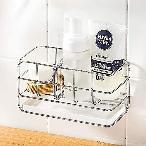 Sink Sponge Holder Countertop Stainless Steel Freestanding Sponge Sink Caddy Organizer Brush So