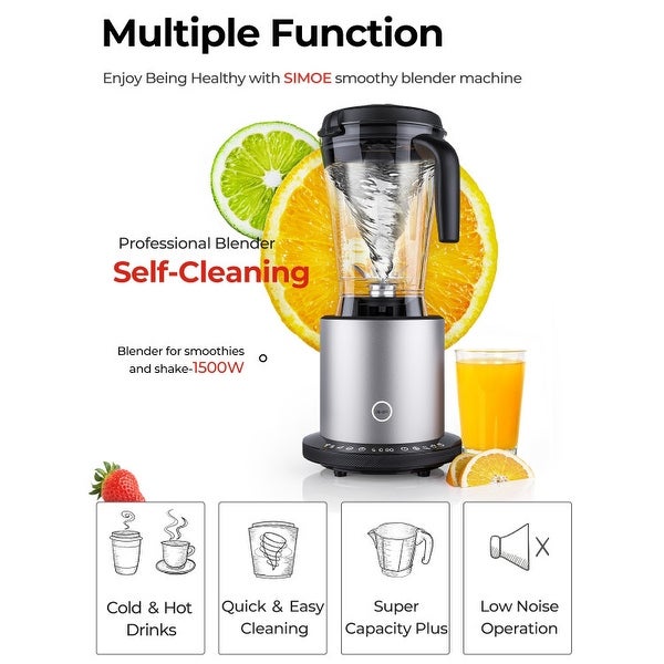 1500W Smoothie Maker High Power Blender with 10 Speeds - 8