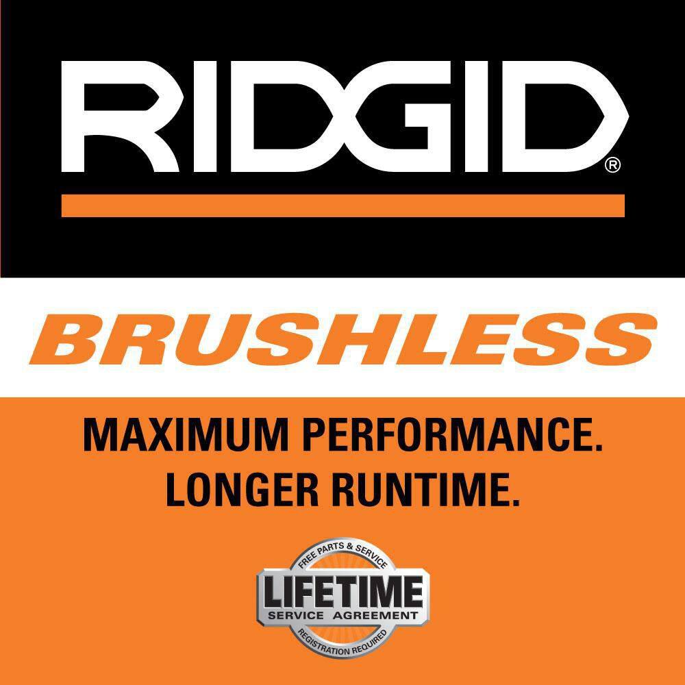 RIDGID 18V Brushless Cordless 12 in. Hammer DrillDriver Kit with 4.0 Ah MAX Output Battery 18V Charger and Tool Bag R86115K