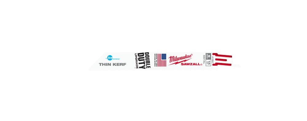 6 in. 14 TPI Thin Kerf Ice Hardened™ SAWZALL® Blades 5PK ;