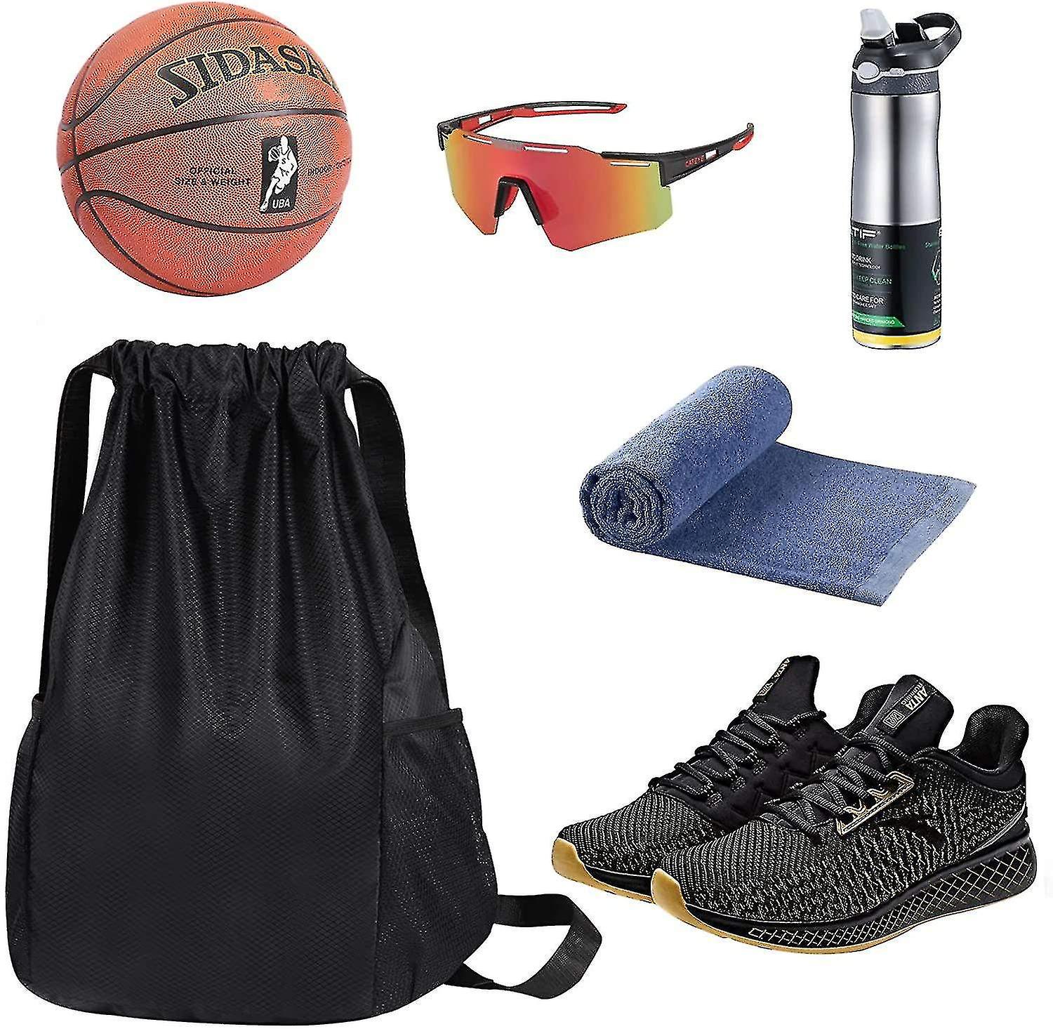 Lar String Sports Bag， Backpack For Men Women String Bag For Travel Cam Gym Swimming Beach Pool
