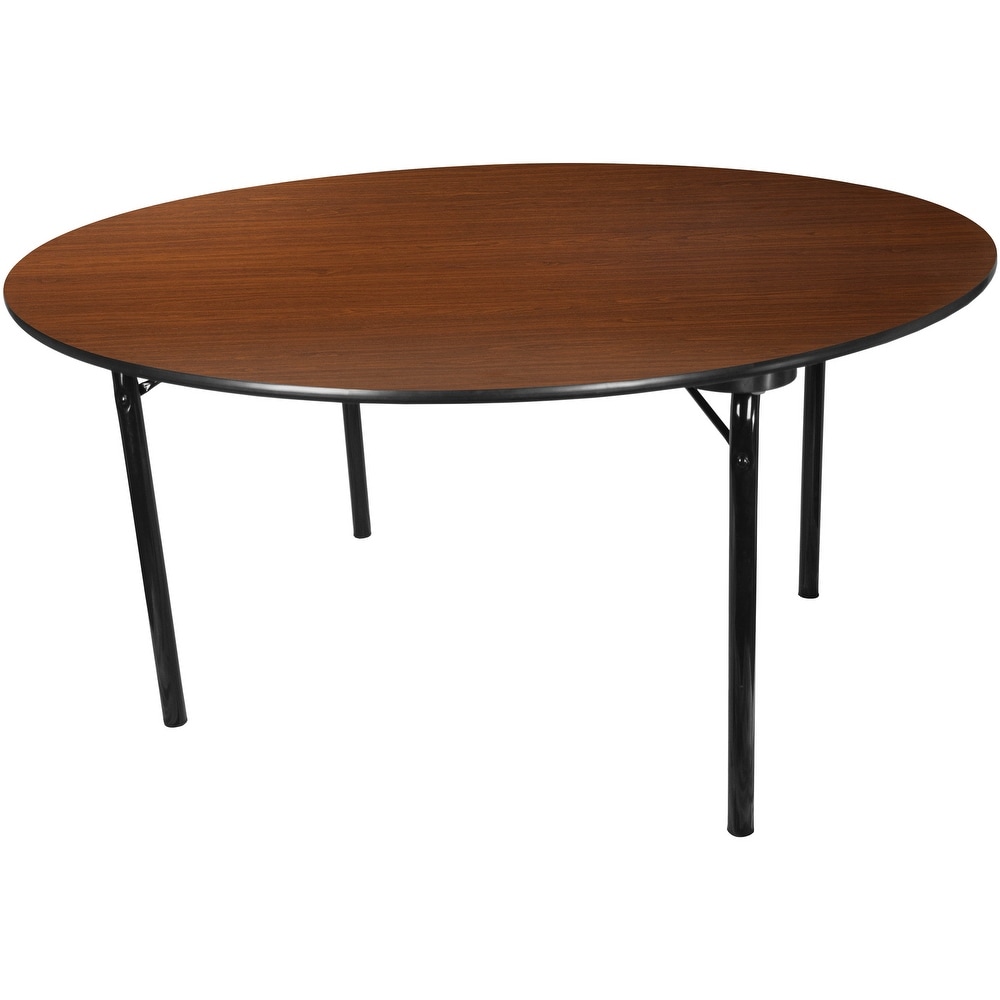 5' Advantage Round High Pressure Laminate Folding Banquet Table
