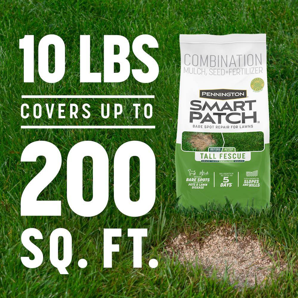 Pennington 10 lbs. Smart Patch Tall Fescue Grass Seed with Mulch Fertilizer 100545665