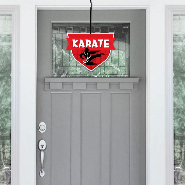 Big Dot Of Happiness Karate Master Hanging Porch Martial Arts Birthday Party Outdoor Decorations Front Door Decor 1 Piece Sign