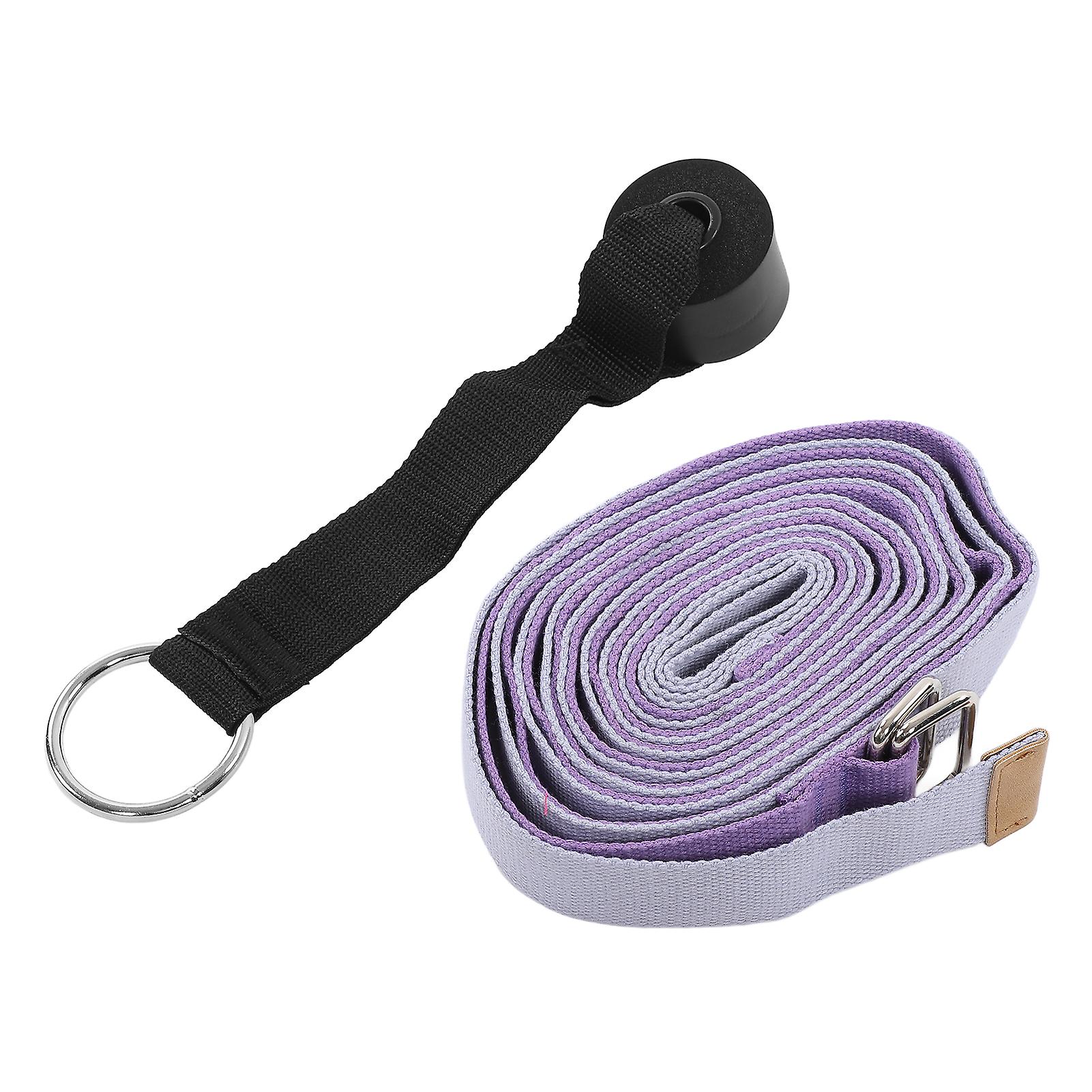 Yoga Stretching Strap Gymnastics Leg Stretcher Strap Dance Gymnastics Fitness Gym Belt Bandspurple