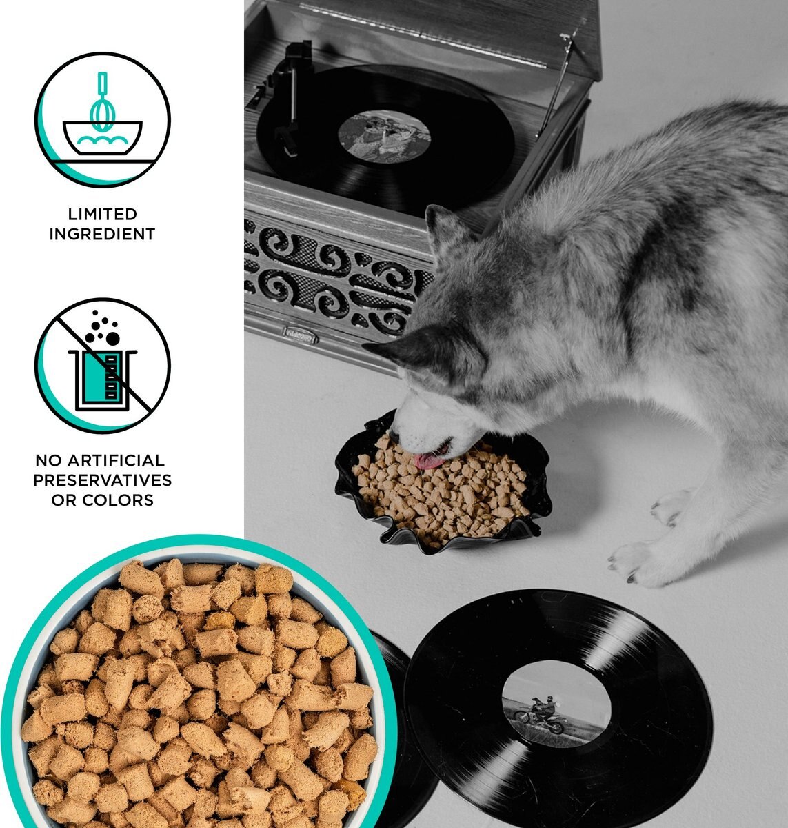 BIXBI Rawbble Duck Recipe Grain-Free Freeze-Dried Dog Food