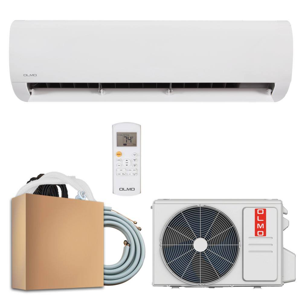 OLMO 24000 BTU 2 Ton Alpic Eco Ductless Mini Split Air Conditioner with Heat Pump and Self Install Kit - 208230-Volt 60Hz OS-EL24ALP230VIOLS-R