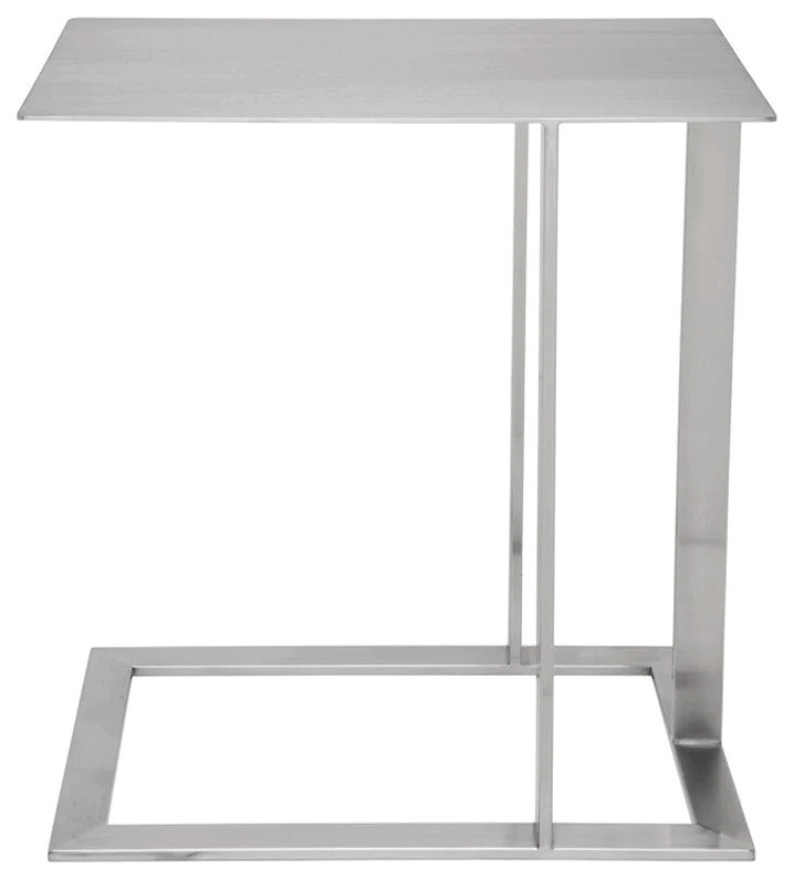 Miriam Stainless Steel Side Table   Contemporary   Side Tables And End Tables   by Rustic Home Furniture Deco  Houzz