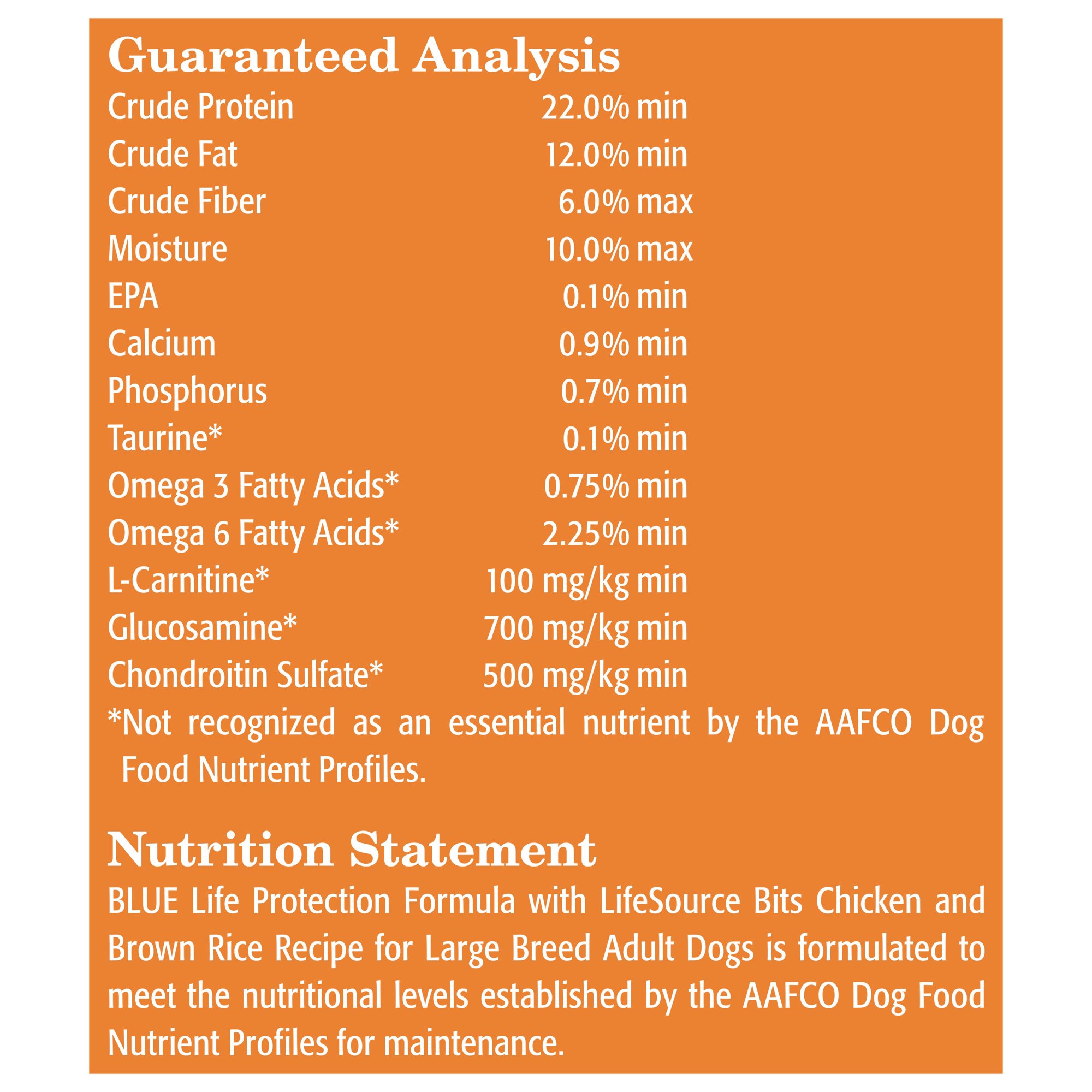 Blue Buffalo Life Protection Formula Large Breed Chicken and Brown Rice Dry Dog Food for Adult Dogs Whole Grain 15 lb. Bag