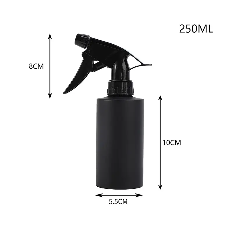 Refillable Portable Sprayer Water Container Black Trigger Sprayer W/Mist and Stream Settings