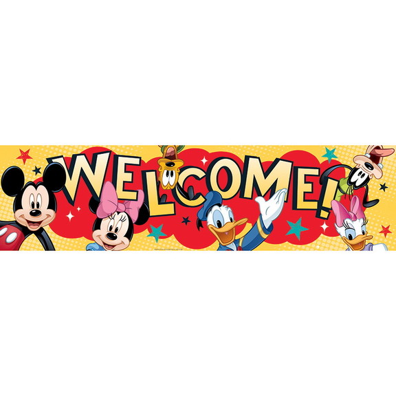 Eureka EU 849002 Mickey Welcome Classroom Banner