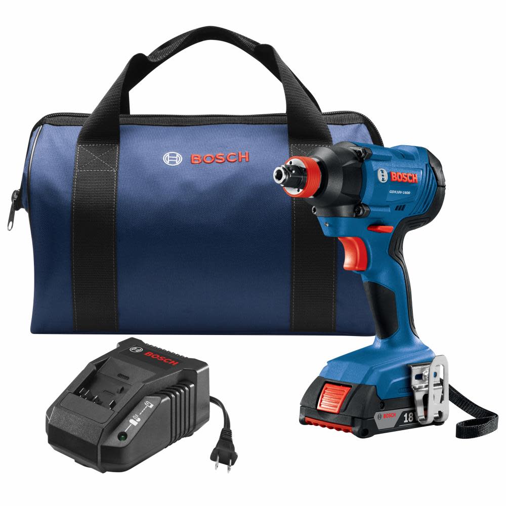 Bosch 18V Freak 1/4 and 1/2 Two In One Bit/Socket Impact Driver Kit Reconditioned ;