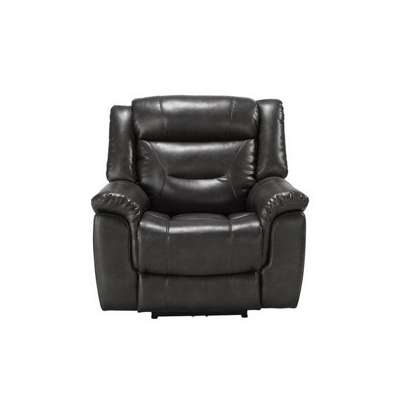 Acme Imogen Loveseat (Power Motion)  Gray Leather ...