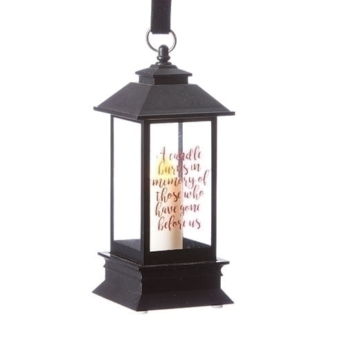 Black Memorial LED Lantern