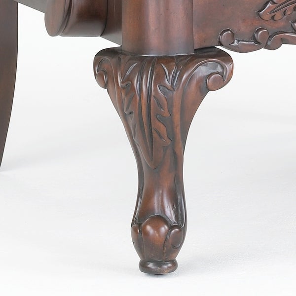 Stetson Carved Brown Accent Chair by Greyson Living