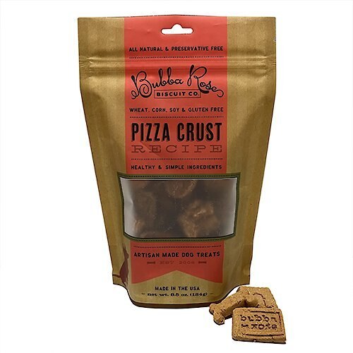 Bubba Rose Biscuit Co. Pizza Crust Dog Treats， 6.5-oz bag