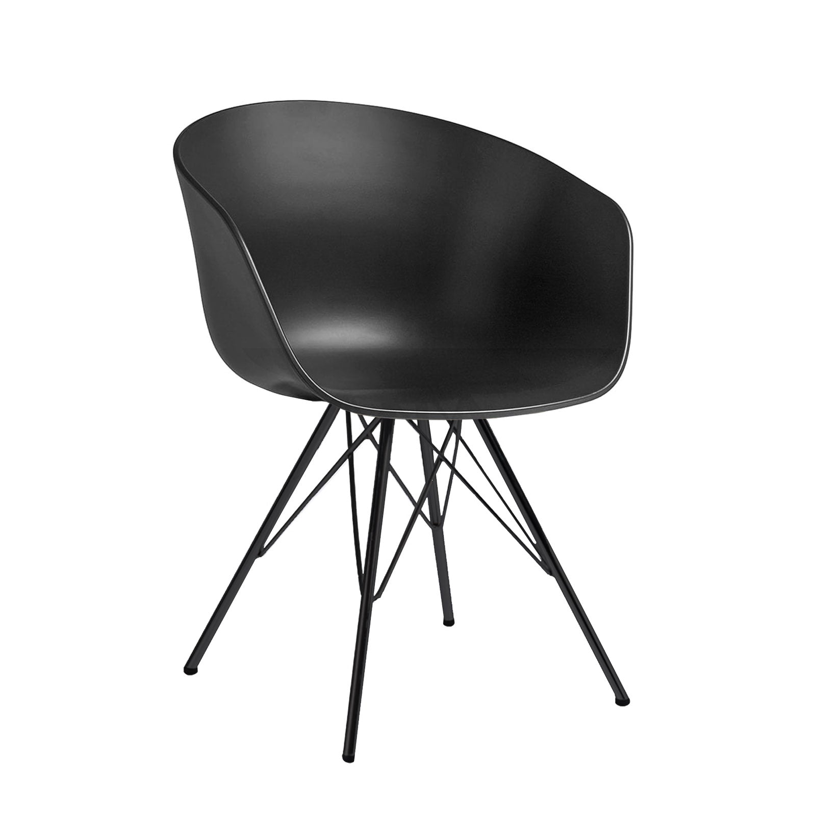 Dining Chair- Plastic- Ms0038-M+Cmon-035Leg