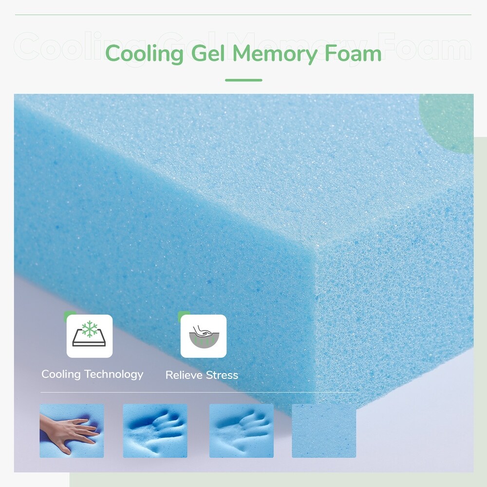 Novilla 12 inch Medium Firm Gel Memory Foam Mattress in a Box