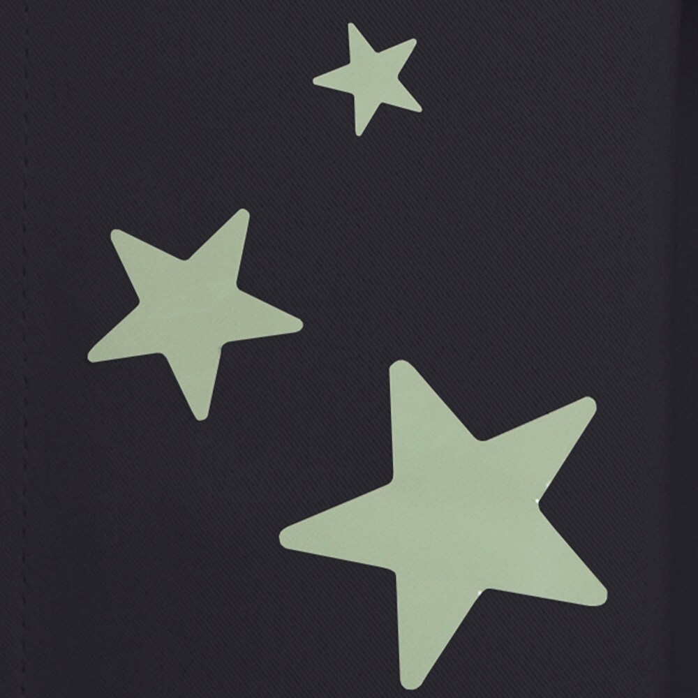 Aurora Home Keedle Doodle DIY Curtain Decoration Set with 2 Blackout Curtains and Glow in the Dark Star Stickers