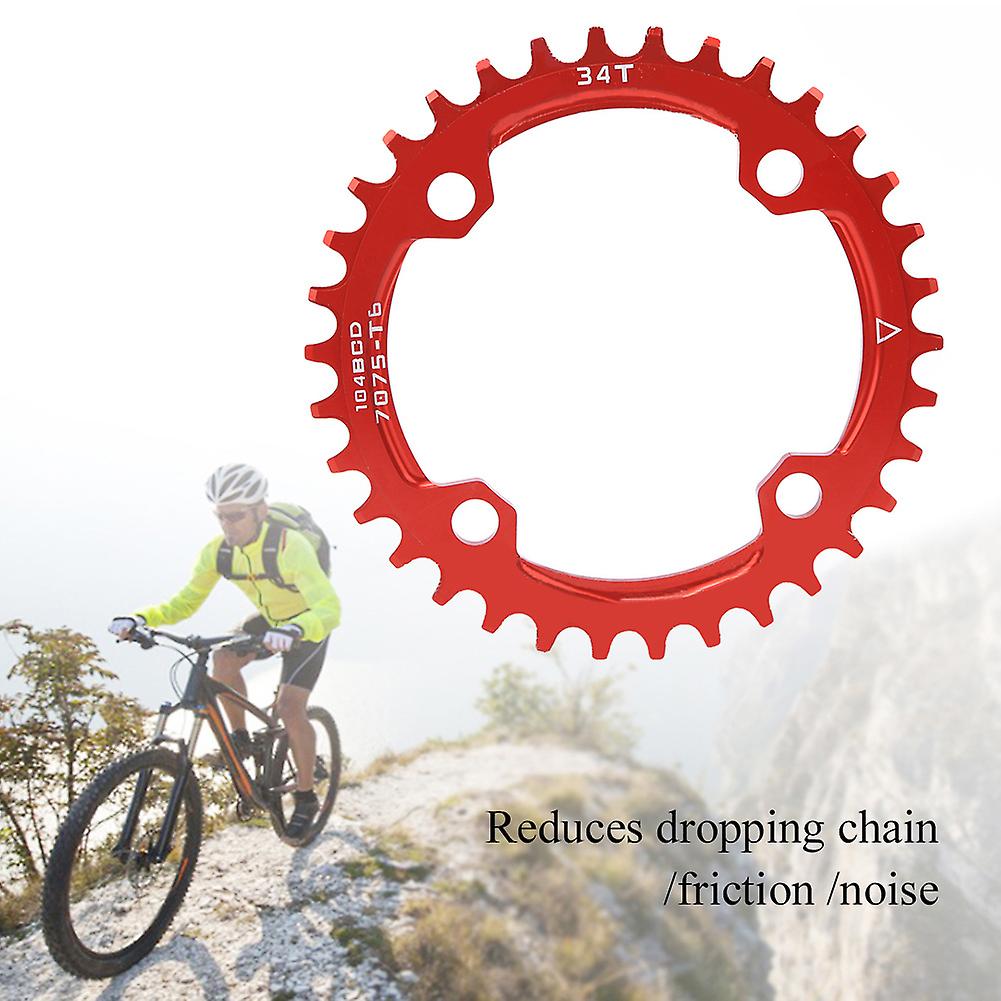 104bcd Bike Narrow Wide Round Chainring Repair Chain Ring For Mountain Bicycle32t