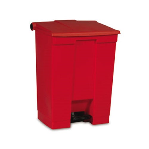 Rubbermaid Step-On Container， 18 Gallon， Red