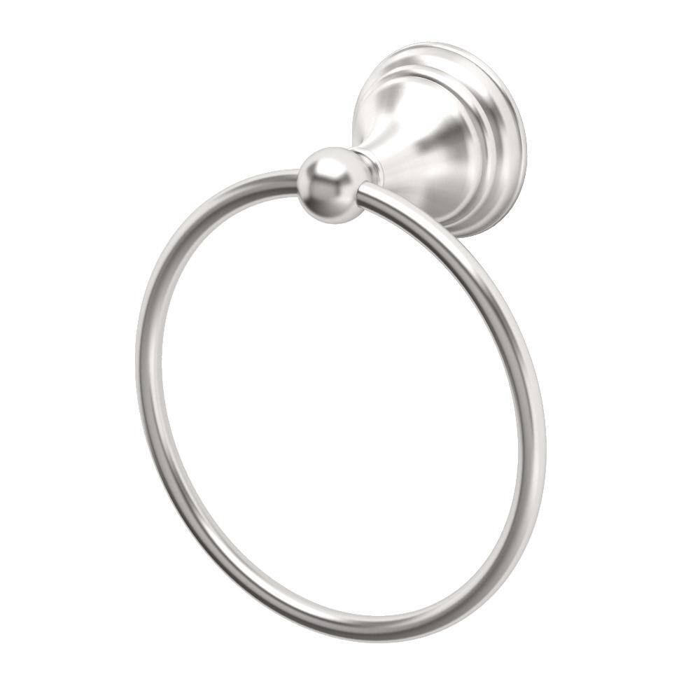 Gatco Charlotte Towel Ring in Satin Nickel 4362