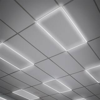 BEYOND LED TECHNOLOGY Geometric 2 ft. x 4 ft. 5000-7500 Lumens Integrated LED Grid Panel Light CCT Adjustable 3000K-4000K-5000K (6-Pack) 151400-1