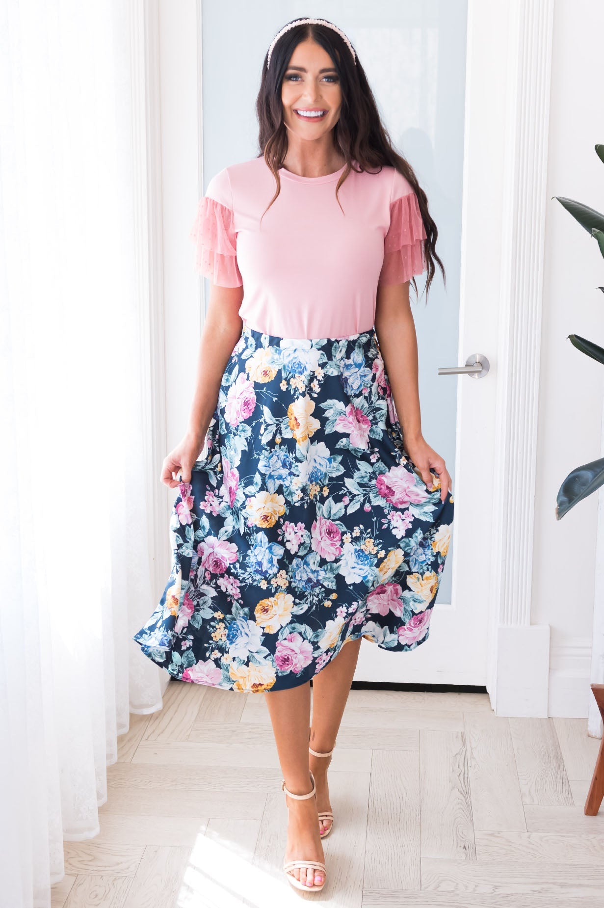 You And Me Modest Satin Skirt