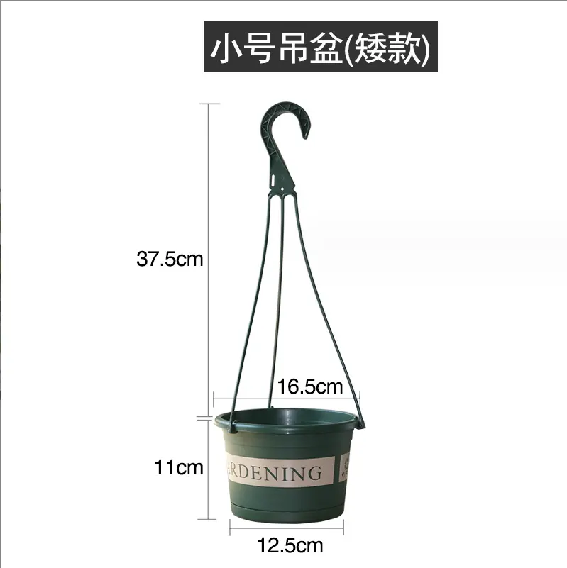 Garden Supplies Hanging Flower Pots Plastic Flower Pots Hanger Plant Gardening Planter Pots