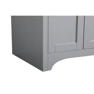 Timeless Home 36 in. W x 22 in. D x 34 in. H Single Bathroom Vanity in Grey with Calacatta Quartz TH34036Grey