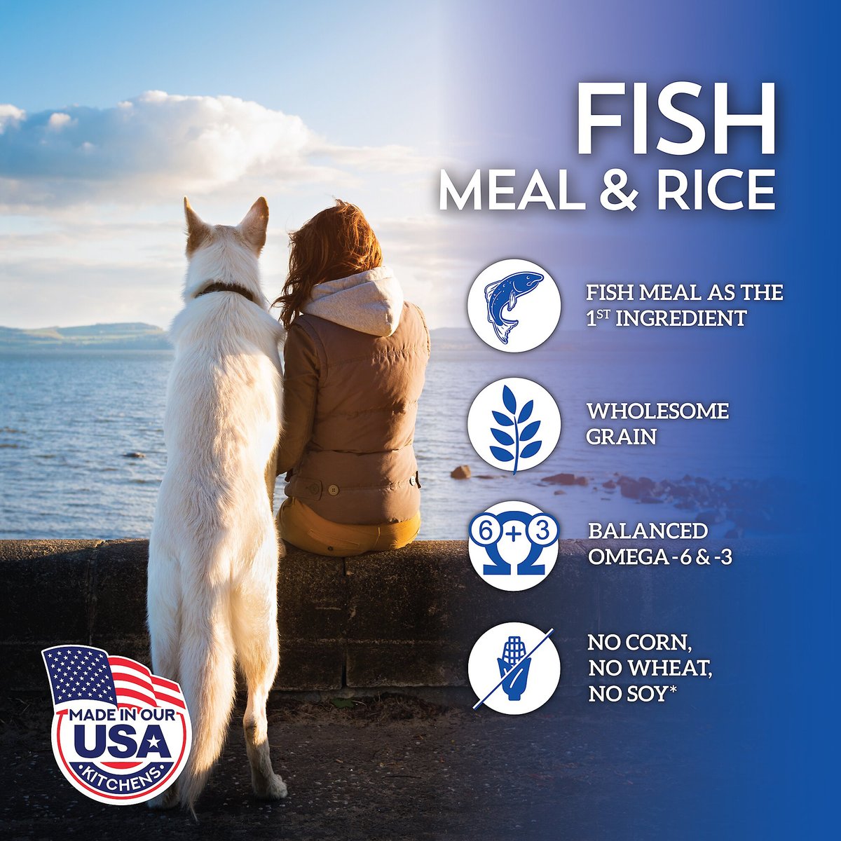 Wholesomes with Fish Meal and Rice Formula Adult Dry Dog Food