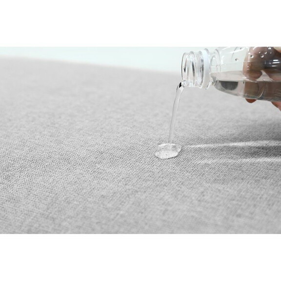 Gray Luxury Linen Texture Water Repellent Washable...