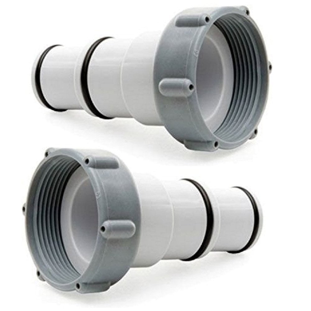 Intex Replacement Hose Adapter A w/ Collar for Threaded Connection Pumps (Pair)