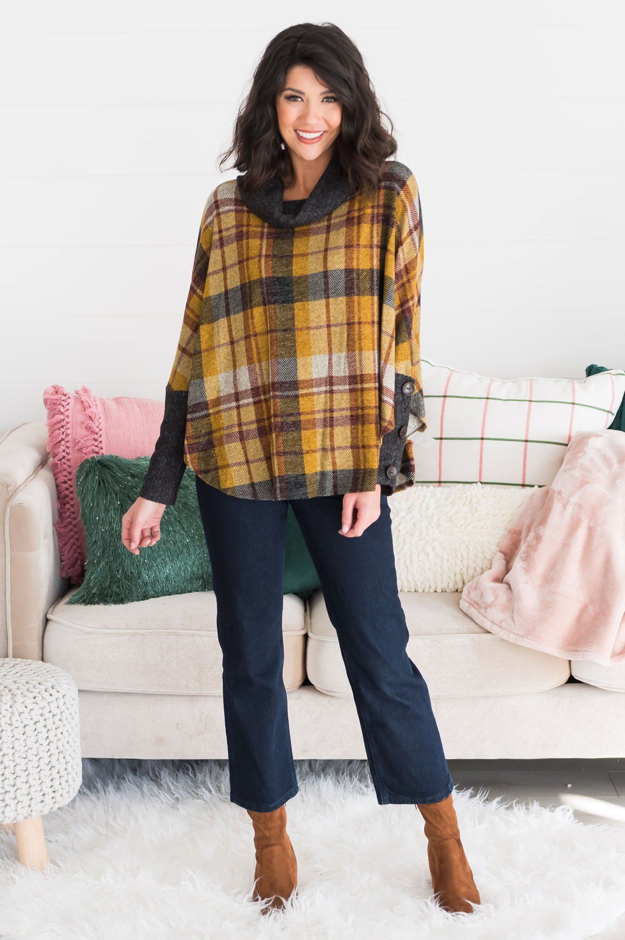 Cozy In Modest Fleece Tunic