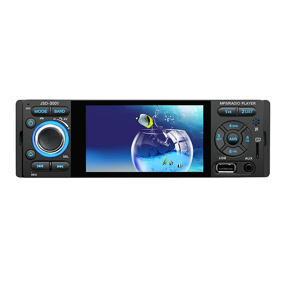 Single Din Car Stereo With Bluetooth Single Din Radio 4.1 Inch Screen Mp5 Player Support Aux-in / Tf Card / U Disk / Hands Free Calling Black